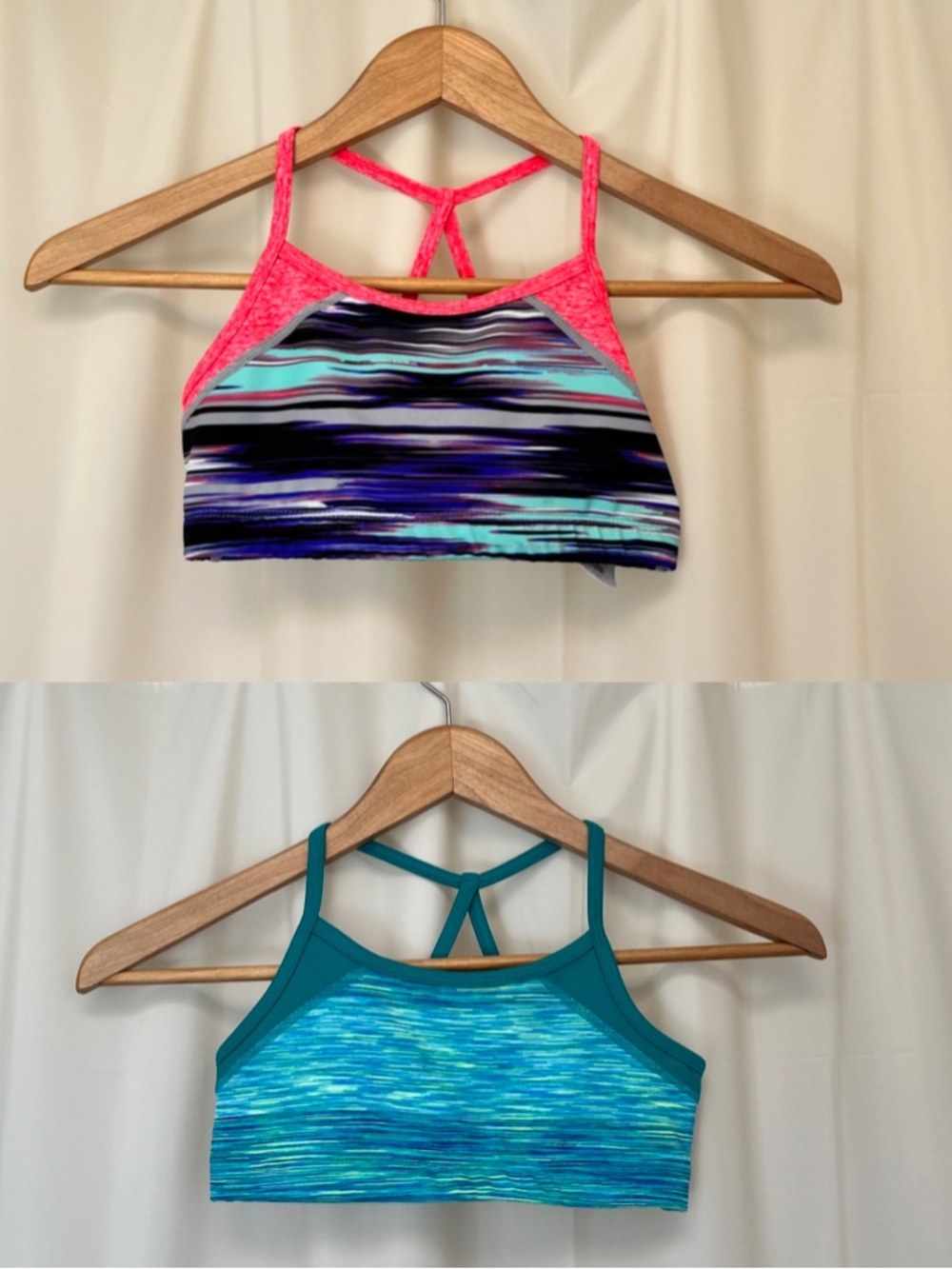Zella girl sports bra bundle of 2 multicolor large